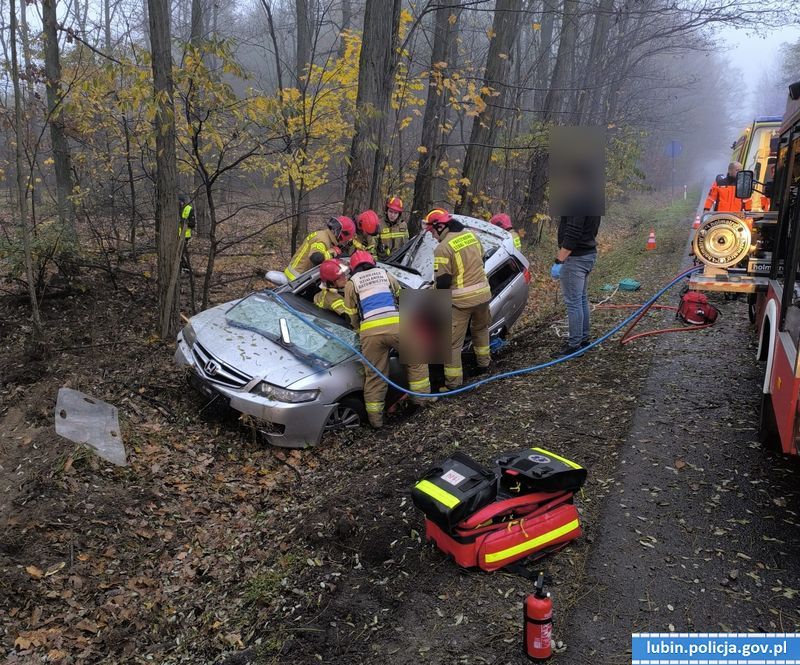 46-letni lubinianin w ciężkim stanie trafił do szpitala